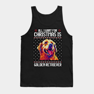 All I Want for Christmas is Golden Retriever - Christmas Gift for Dog Lover Tank Top